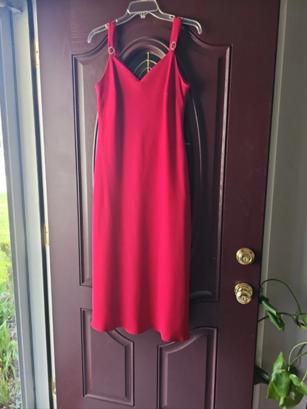 Evan Picone Scarlet Slip Dress